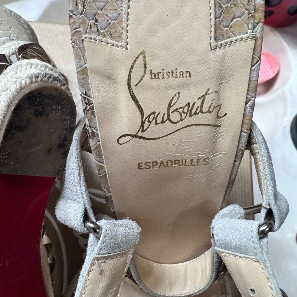 Christian Louboutin Brown Platform Shoes